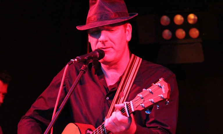 Paul Wingham with his Martin D-28